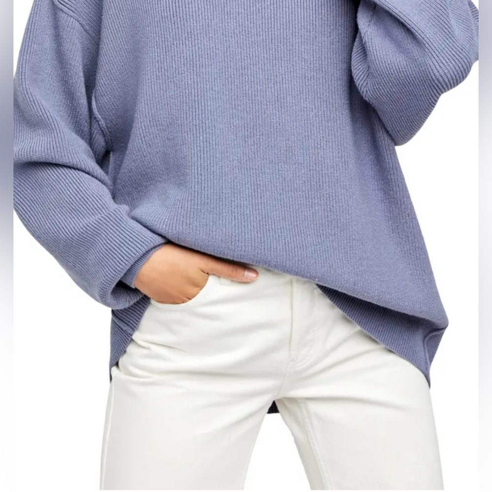 NWOT - Free People Softly Structured Tunic Sweater in Cloud - Size L - Picture 5 of 10